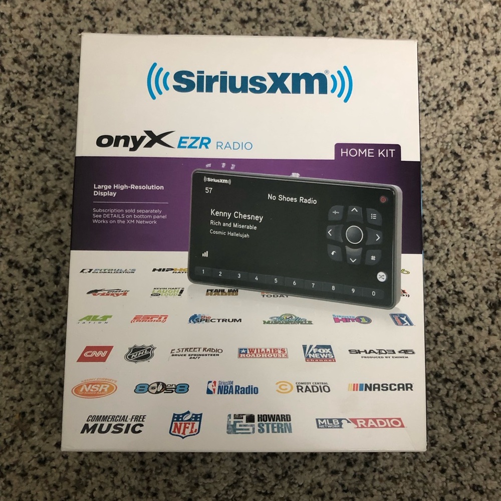 Black Satellite Radio System with Car Audio and GPS